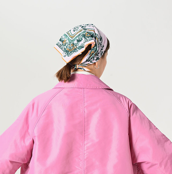 Nylon 908 Stain Collar Coat Detail
