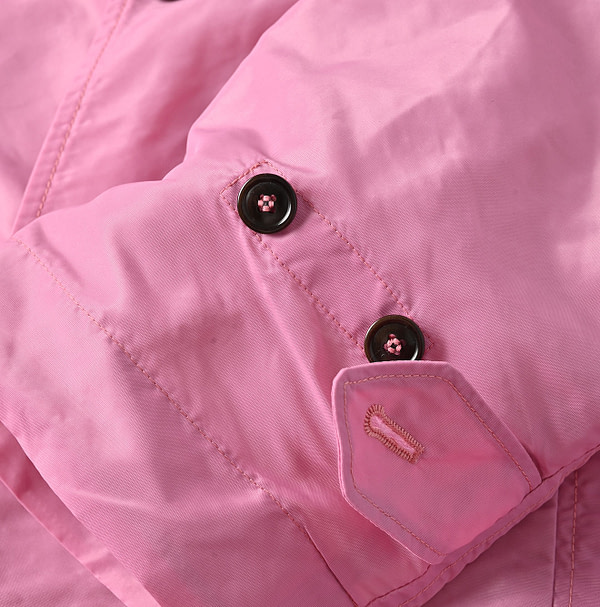 Nylon 908 Stain Collar Coat Detail