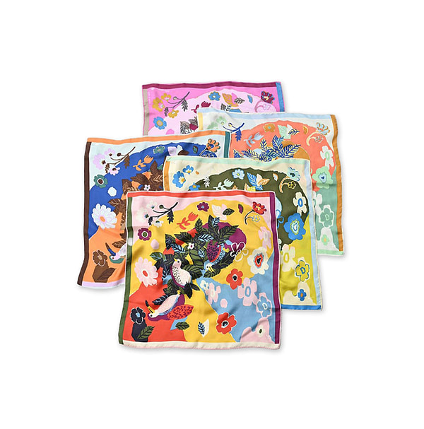 Silk Anemone Bird Bandana
