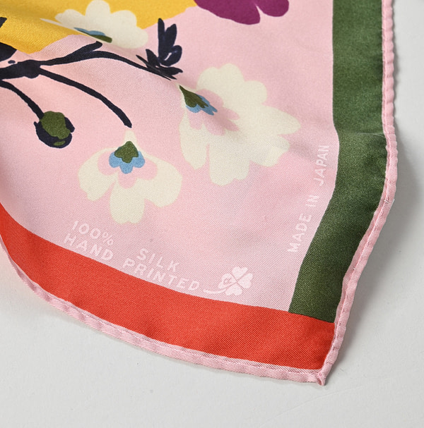 Silk Anemone Bird Bandana Detail