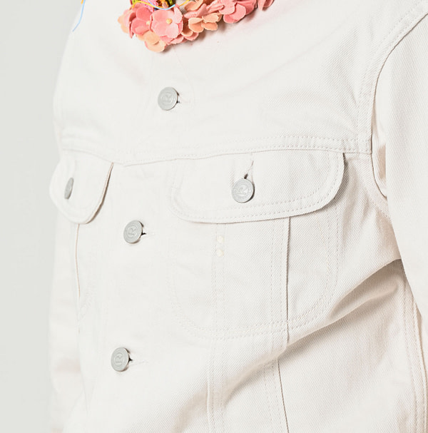 Rye Mugi Denim 908 Hikohime Jan White Detail