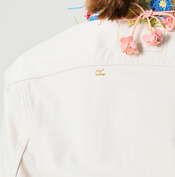 Rye Mugi Denim 908 Hikohime Jan White Detail