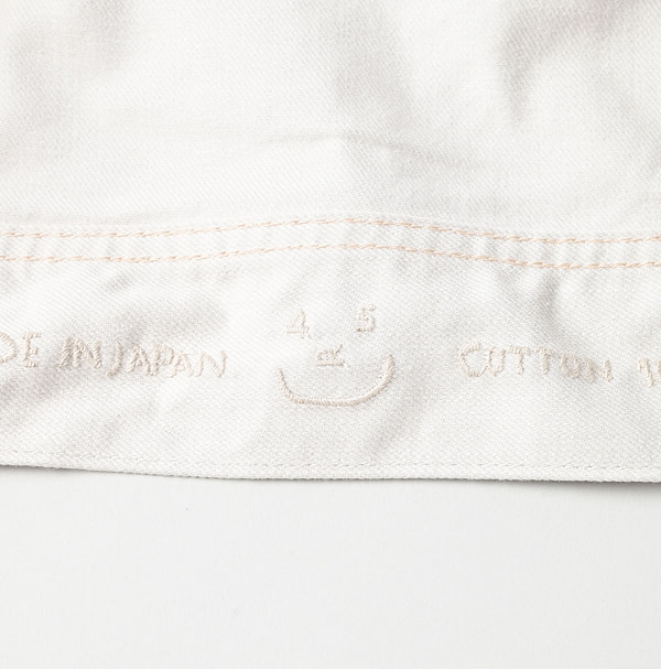 Rye Mugi Denim 908 Hikohime Jan White Detail