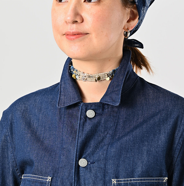 Mon-petit Denim 908 4-pocket Shirt Nou Detail