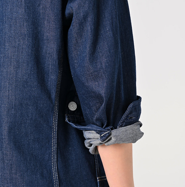 Mon-petit Denim 908 4-pocket Shirt Nou Detail