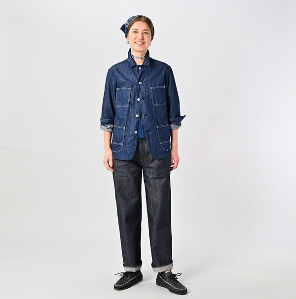 Mon-petit Denim 908 4-pocket Shirt Nou Female Model