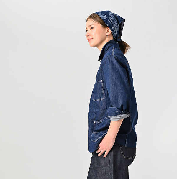 Mon-petit Denim 908 4-pocket Shirt Nou Female Model