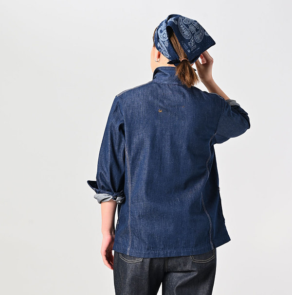 Mon-petit Denim 908 4-pocket Shirt Nou Female Model