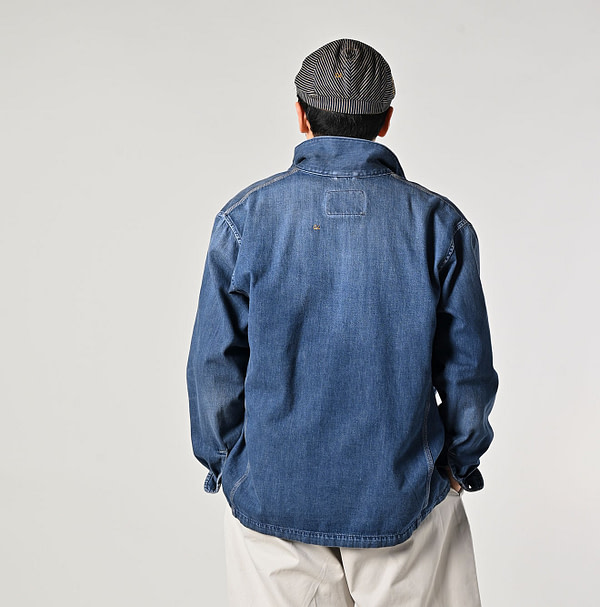 Mon-petit Denim 908 4-pocket Shirt Tan Male Model