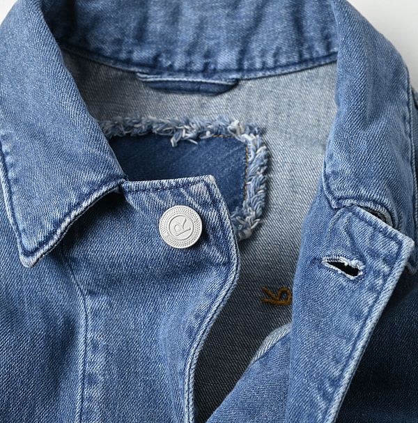 Mon-petit Denim 908 4-pocket Shirt Tan Detail