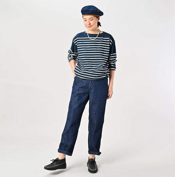 Mon-petit Denim 908 Paker Pants Nou Female Model