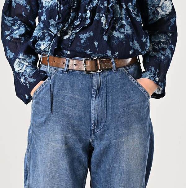 Mon-petit Denim 908 Paker Pants Tan Detail