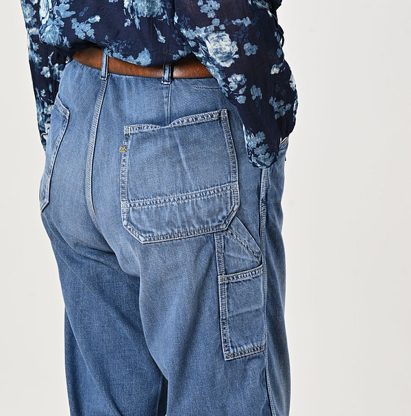 Mon-petit Denim 908 Paker Pants Tan Detail