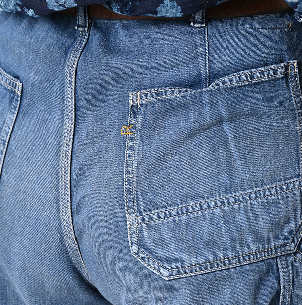 Mon-petit Denim 908 Paker Pants Tan Detail