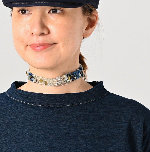 Indigo Long Sleeve 908 45 Star T-shirt Nou Detail