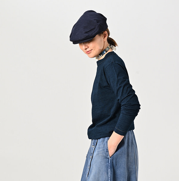 Indigo Long Sleeve 908 45 Star T-shirt Nou Female Model