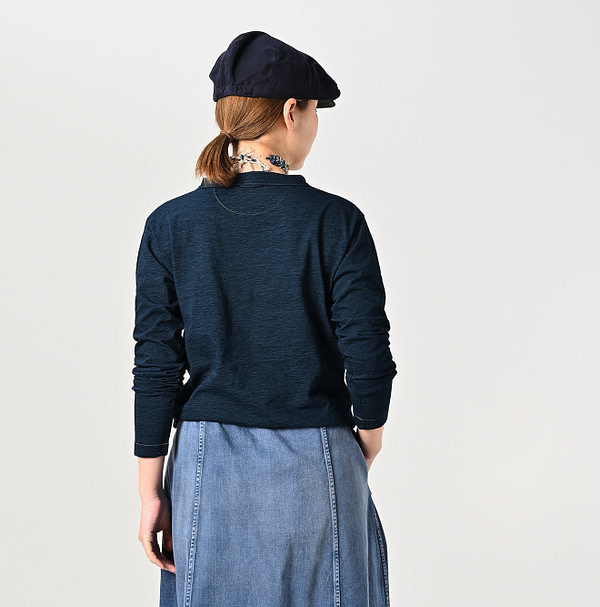 Indigo Long Sleeve 908 45 Star T-shirt Nou Female Model