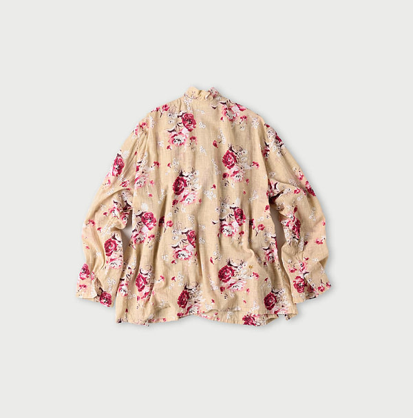 Gauze Rose Print Cache-Coeur Back