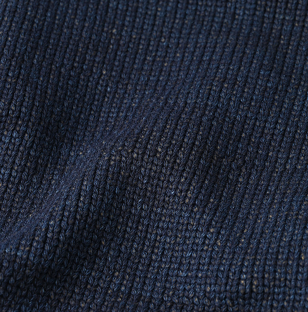 Indigo Puff Sweater Detail