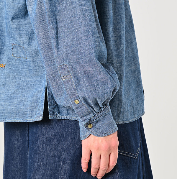 Ruri Dungaree Tambourine Shirt Zyu Detail
