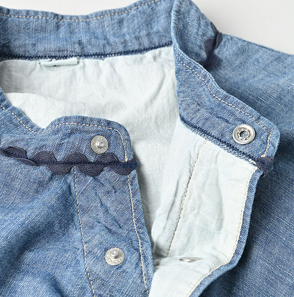 Ruri Dungaree Tambourine Shirt Zyu Detail