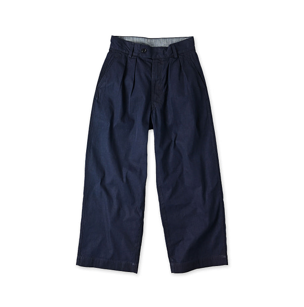 Indigo Thin Gabardine Charlotte Baggy