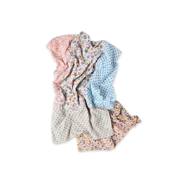 Print Mix Gauze Patchwork Stole
