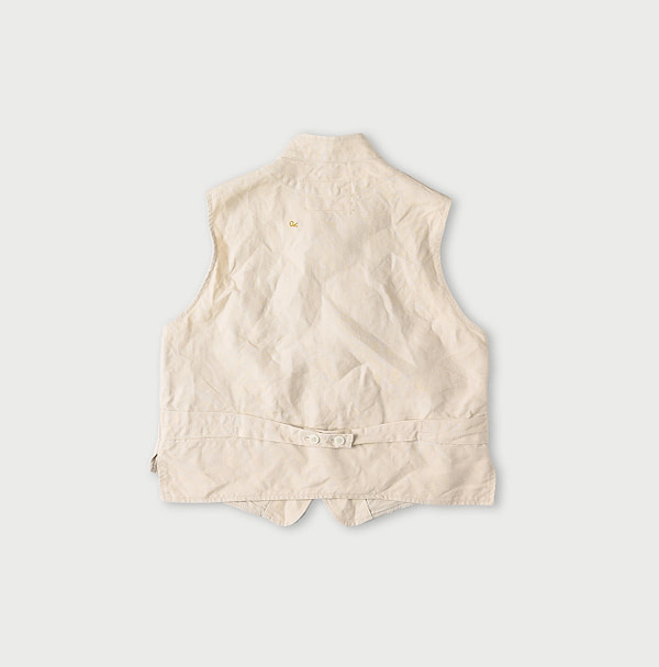 Linen Duck 908 Hunting Vest Kinari Back