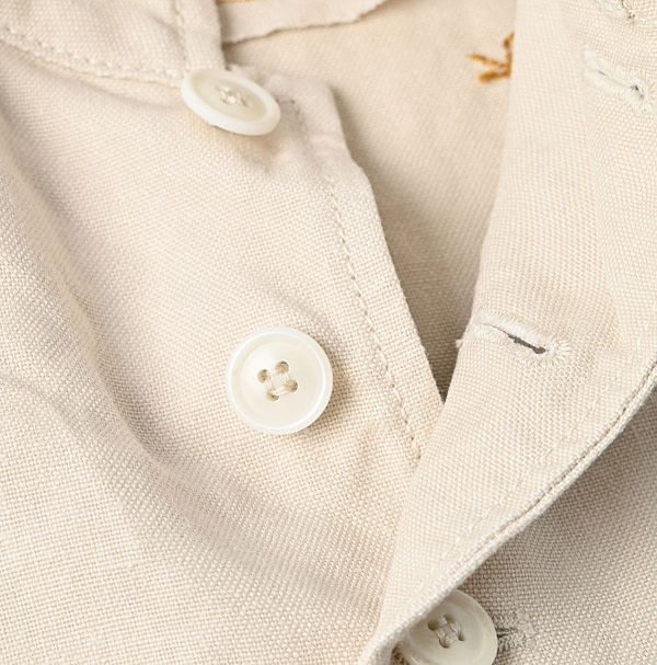 Linen Duck 908 Hunting Vest Detail