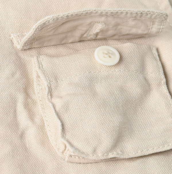 Linen Duck 908 Hunting Vest Detail
