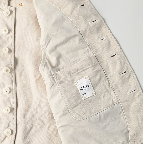 Linen Duck 908 Hunting Vest Detail