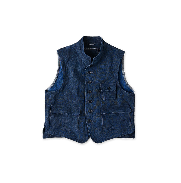 Indigo Linen Duck 908 Hunting Vest