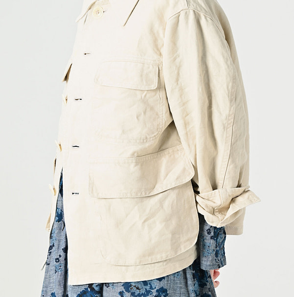 Linen Duck 908 Hunting Jacket Detail