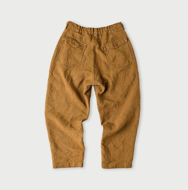 Linen Duck 908 Peg Top Pants Back