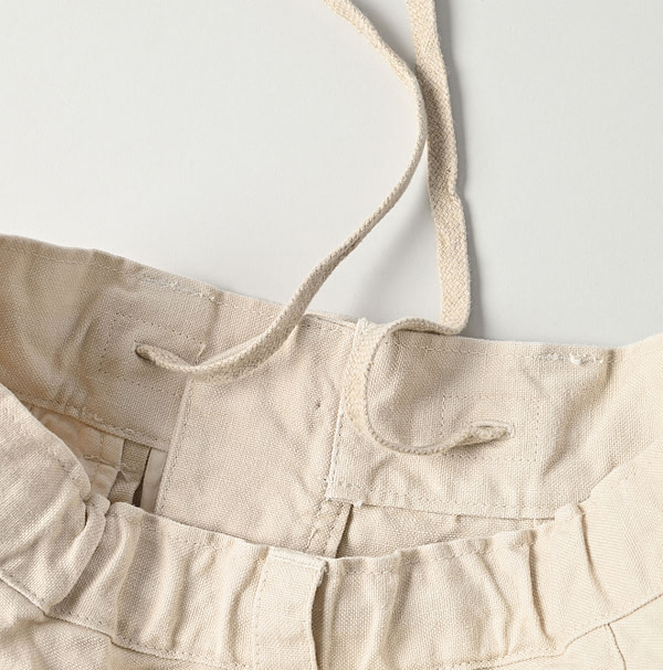 Linen Duck 908 Peg Top Pants Detail