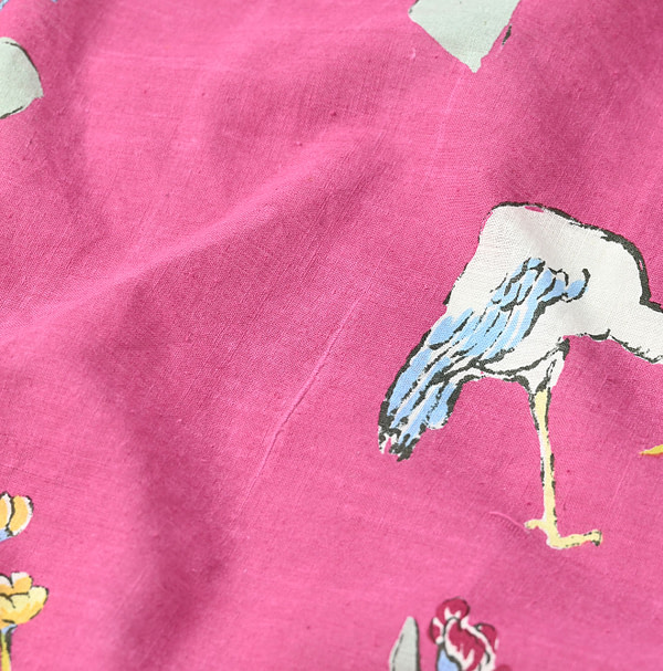 Khadi Bird Garden Bandana Detail