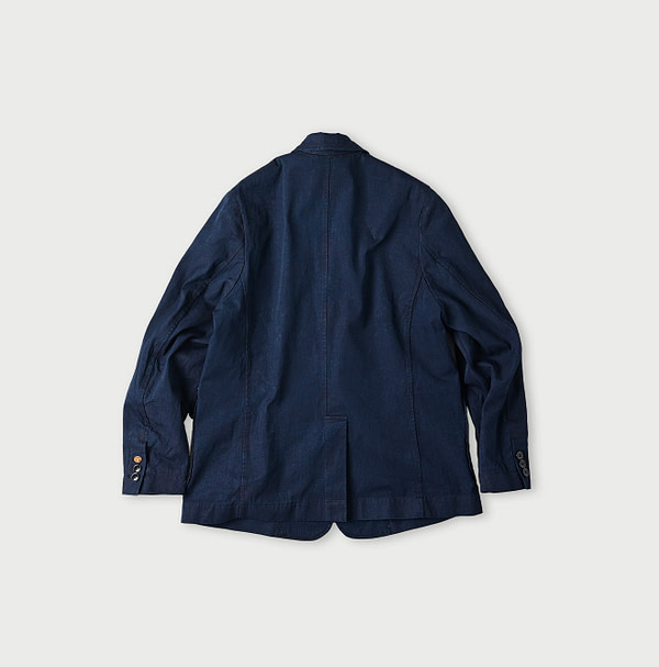 Indigo Thin Gabardine 908 Miyuki Jacket Back