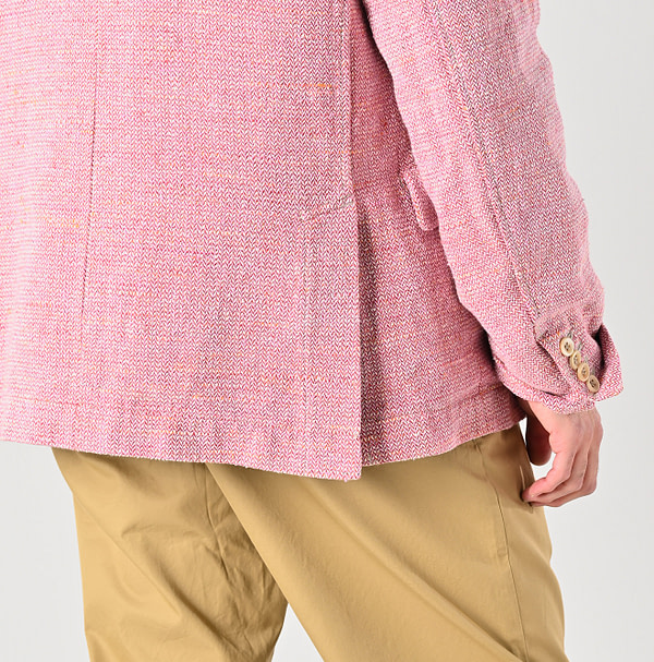 Cotton Linen Tweed Notting Hill Jacket Detail
