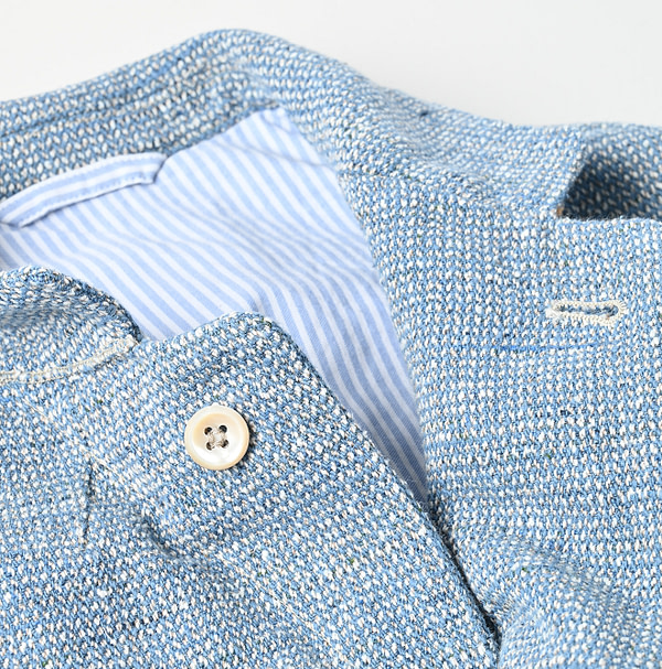 Cotton Linen Tweed Notting Hill Jacket Detail