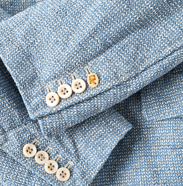 Cotton Linen Tweed Notting Hill Jacket Detail