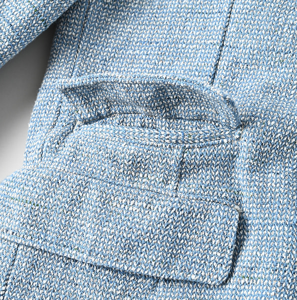 Cotton Linen Tweed Notting Hill Jacket Detail
