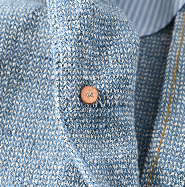 Cotton Linen Tweed Notting Hill Jacket Detail