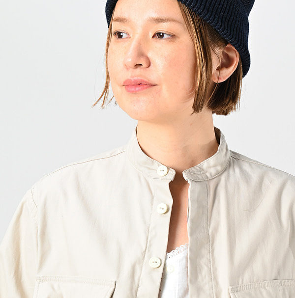Thin Back Satin 908 Neem Shirt Detail