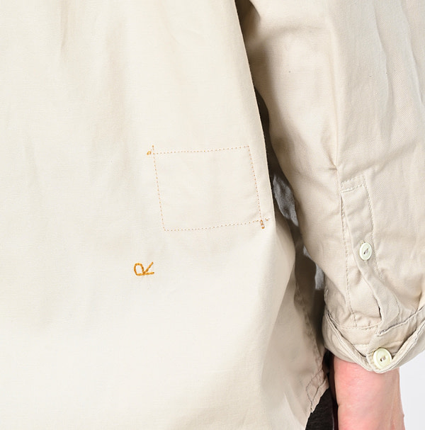 Thin Back Satin 908 Neem Shirt Detail