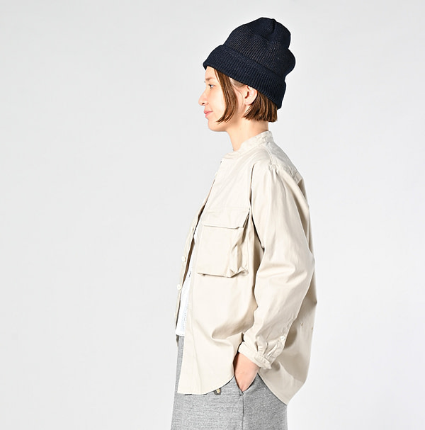 Thin Back Satin 908 Neem Shirt Female Model
