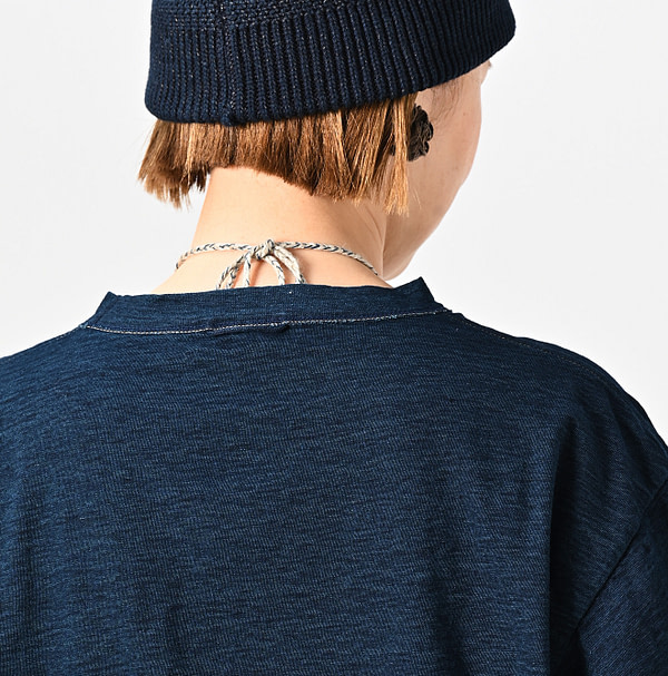 Indigo Tenjiku 908 Ocean T-shirt Nou Detail