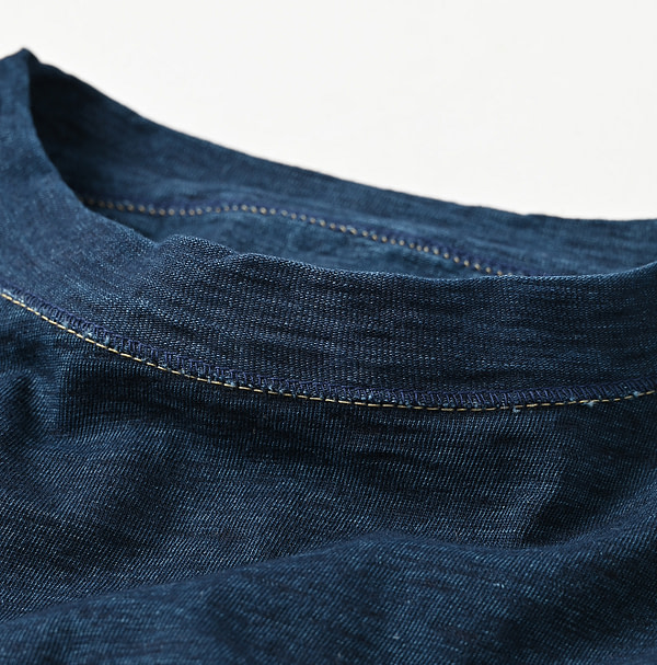 Indigo Tenjiku 908 Ocean T-shirt Nou Detail