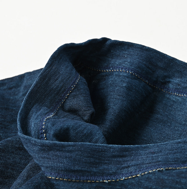Indigo Tenjiku 908 Ocean T-shirt Nou Detail