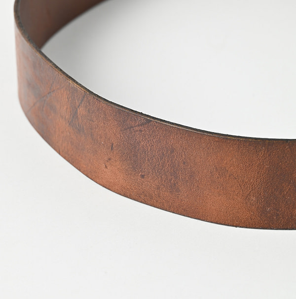 Vintage Leather Belt Wide Detail