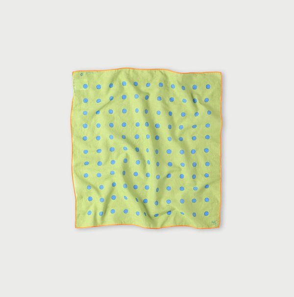 Gauze Marukoro Bandana Yellow Green
